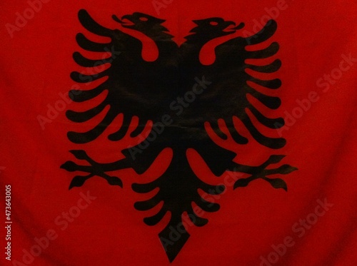 Albanische Flagge photo