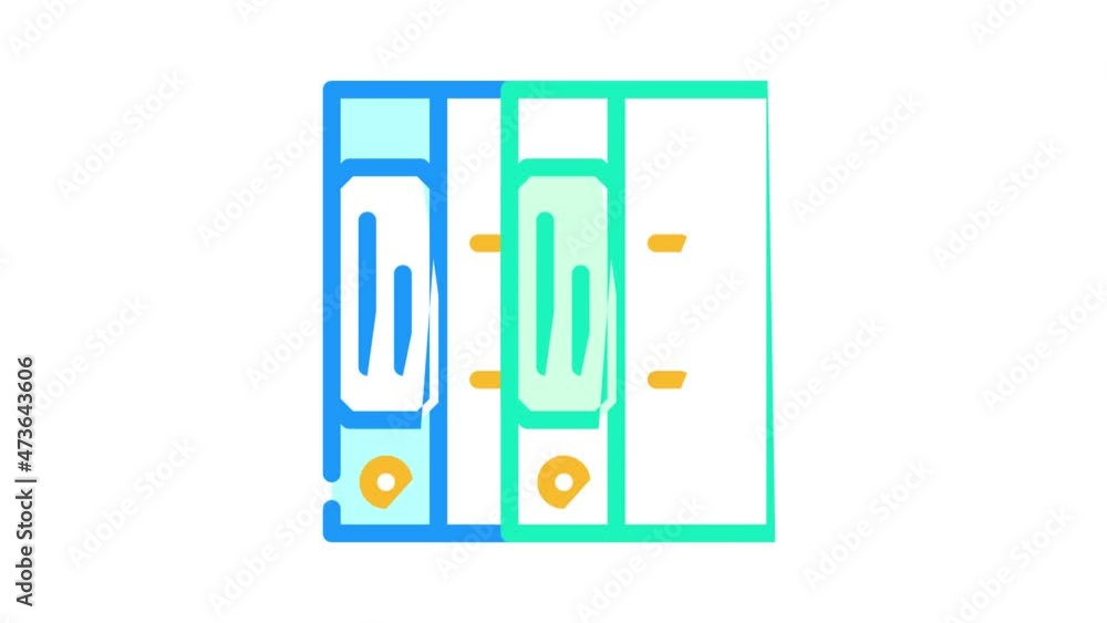 folders with documentation stationery animated color icon folders with documentation stationery sign. isolated on white background folders with documentation stationery animated color icon folders with documentation stationery sign. isolated on white background