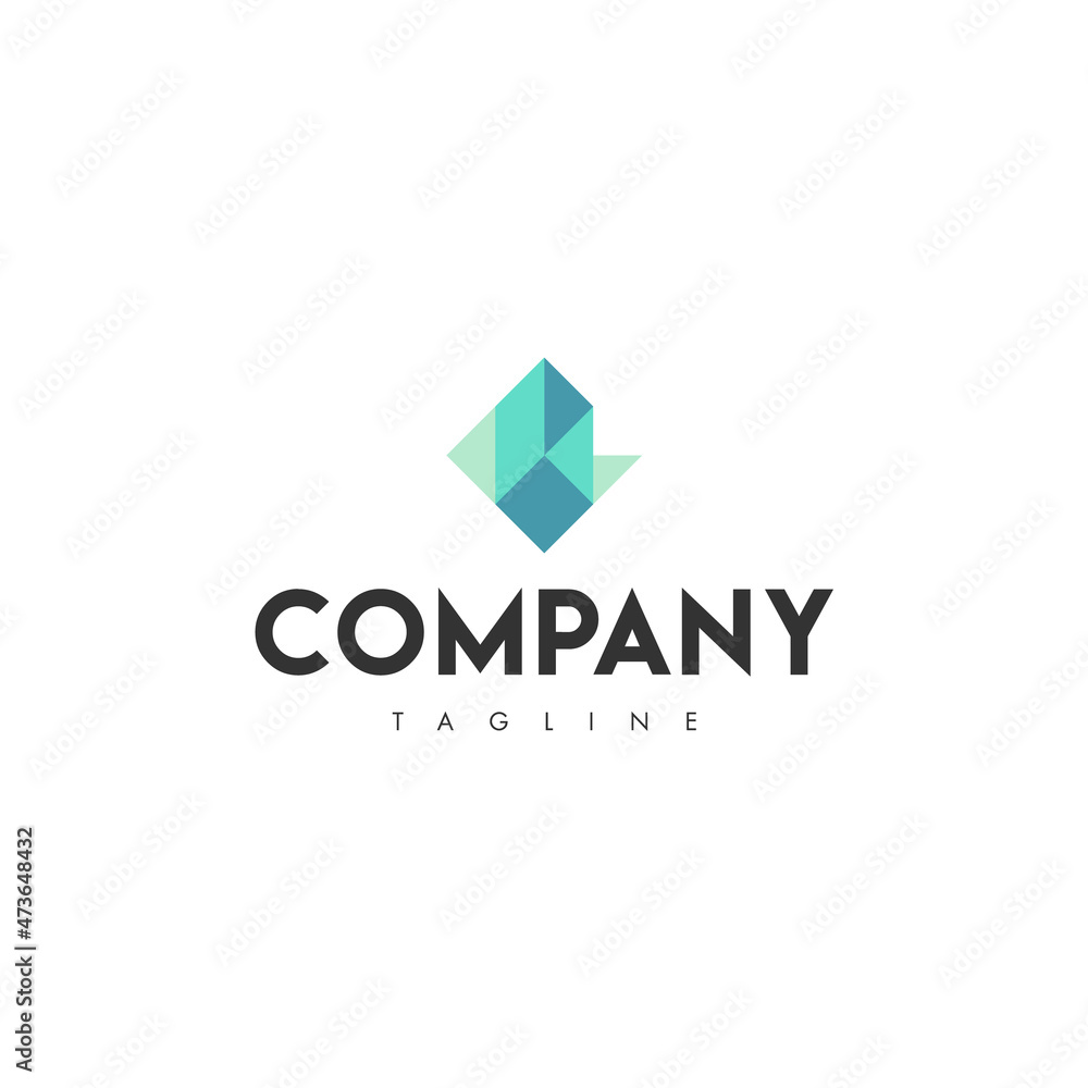 Geometric logo template. Geometric logo template.