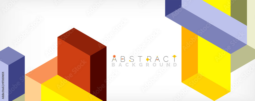Abstract background. 3d cubes, cubic elements and blocks. Techno or business concept for wallpaper, banner, background, landing page Abstract background. 3d cubes, cubic elements and blocks. Techno or business concept for wallpaper, banner, background, landing page
