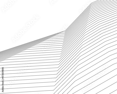 abstract architecture design vector illustration
