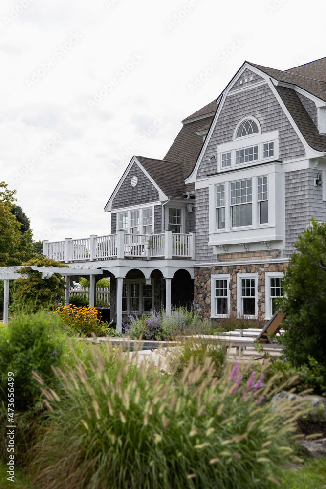Exterior of Luxury Contemporary Home with porch Exterior of Luxury Contemporary Home with porch