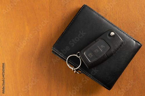 Car remote control and wallet
