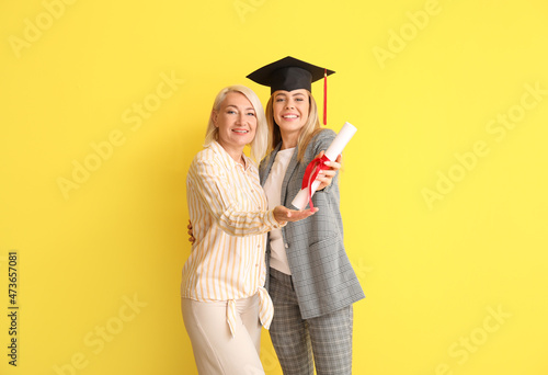 Happy female graduation stu...