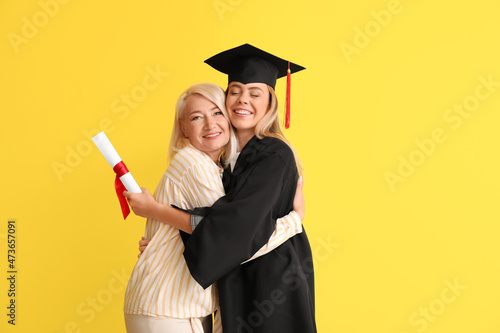Happy female graduation stu...