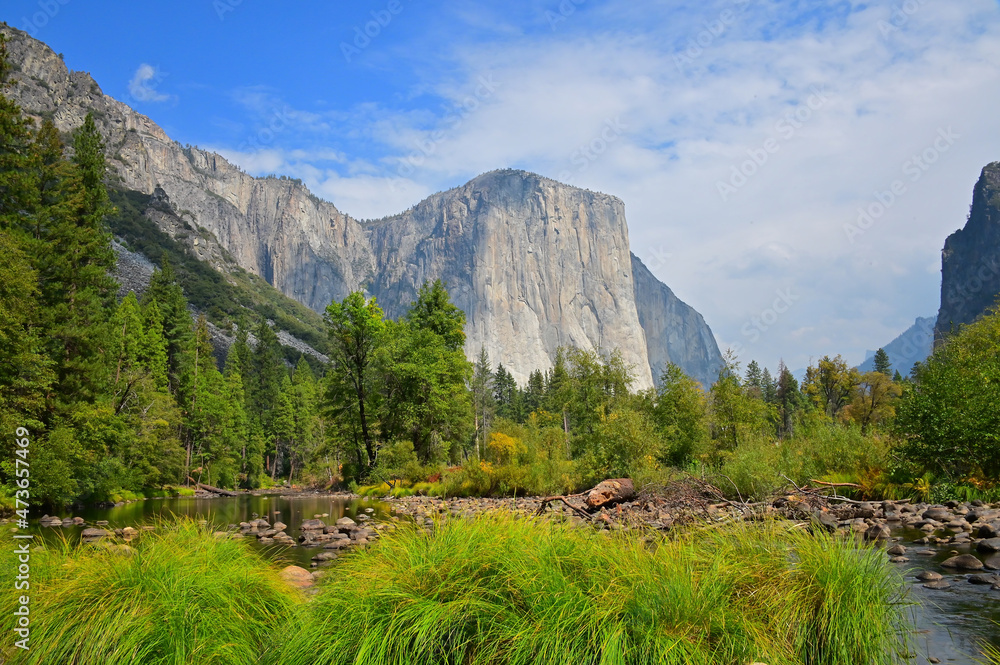 El Capitan and the Merced River in Yosemite National Park