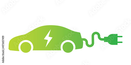 Electric plug icon. Electrical plug with lighting symbol. Green energy logo or icon vector design template with electric plugs 