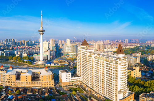 Urban environment of TV Tower in Nantong City, Jiangsu Province #473661009