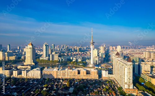 Urban environment of TV Tower in Nantong City, Jiangsu Province, China