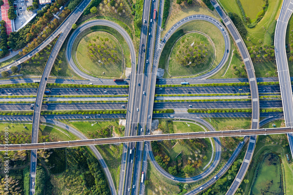 highway and overpass highway and overpass