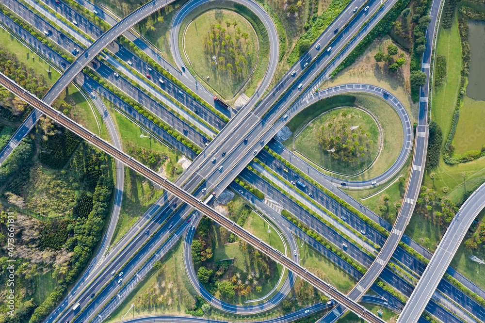 highway and overpass highway and overpass