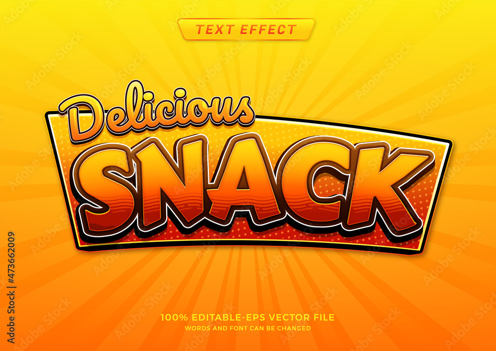 Delicious Snack Text Effect
