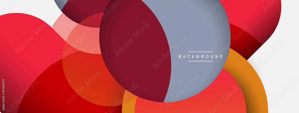 Creative geometric wallpaper. Minimal abstract background. Circles composition vector illustration for wallpaper banner background or landing page Creative geometric wallpaper. Minimal abstract background. Circles composition vector illustration for wallpaper banner background or landing page
