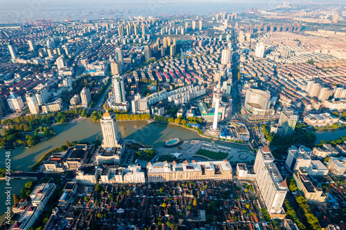 Urban environment of Haohe scenic spot, Nantong City, Jiangsu Province photo