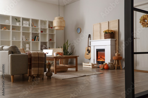 Interior of living room wit...