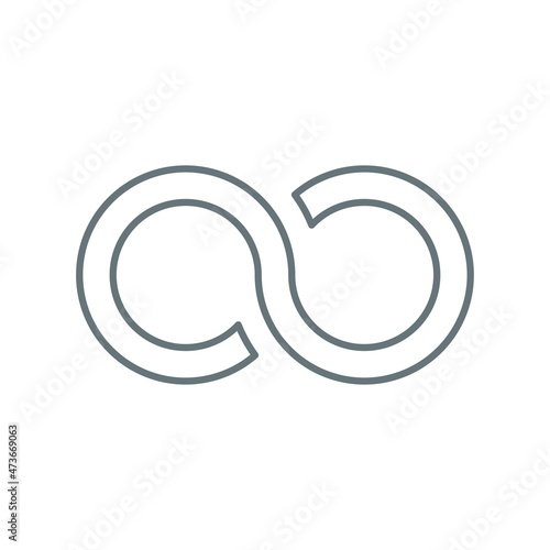 Infinity design logo icon vector templates on white background