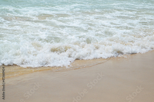 View of wave on summer beach