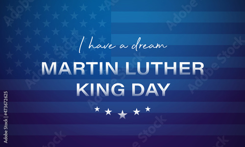 Illustration of Martin Luther King, Jr. to celebrate MLK day. photo
