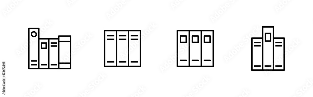 Library icons set. education sign and symbol Library icons set. education sign and symbol