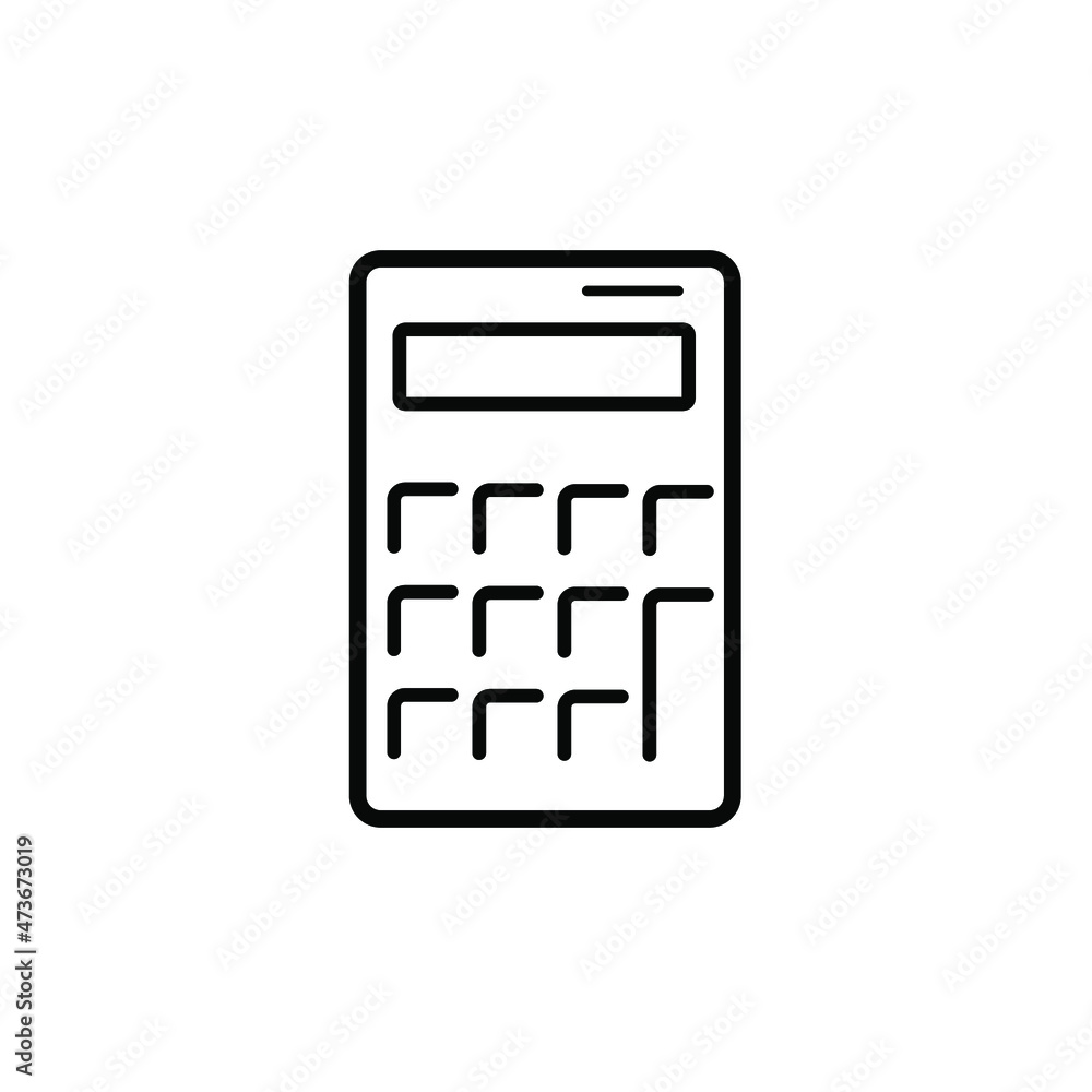Calculator icons symbol vector elements for infographic web Calculator icons symbol vector elements for infographic web