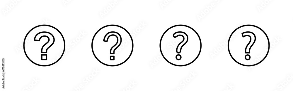 Question icons set. question mark sign and symbol Question icons set. question mark sign and symbol