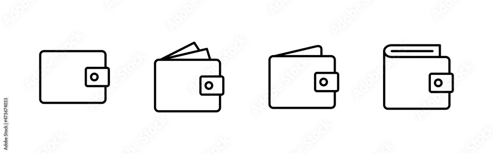 Wallet icons set. wallet sign and symbol Wallet icons set. wallet sign and symbol