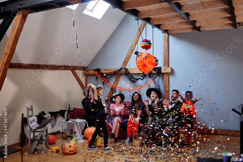 Halloween party with pinata games  photo