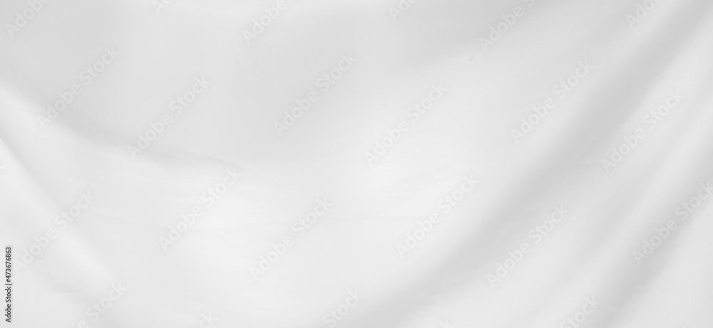White wave curtain on isolated. Abstract curved fabric background and copy space. White wave curtain on isolated. Abstract curved fabric background and copy space.
