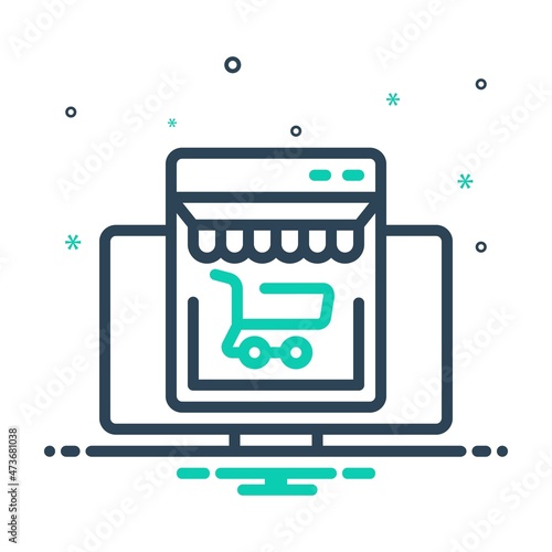 Mix icon for ecommerce