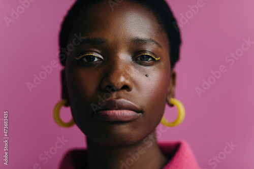 Beauty portrait black woman - Natural beauty photo