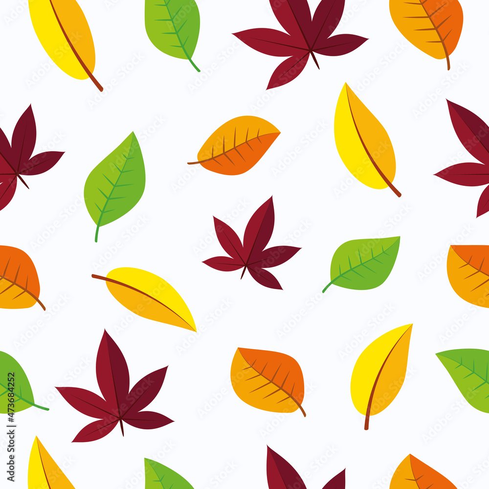 pattern 7, wallpaper, fabric, autumn, leaves, bright colors