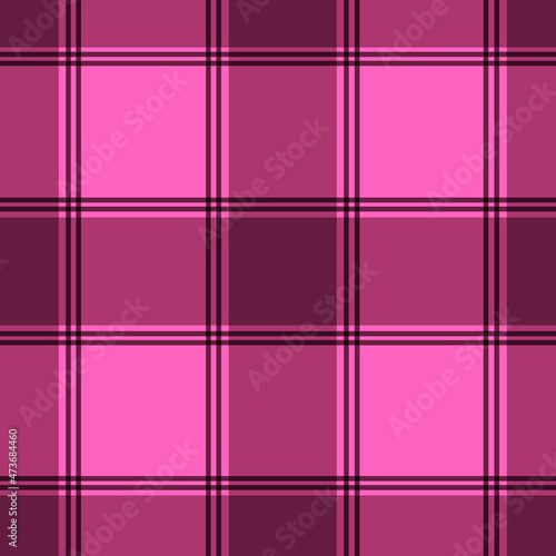 Seamless pattern pink buffalo plaid vector illustration