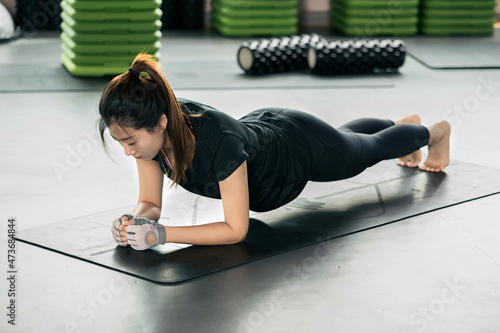 A fitness woman