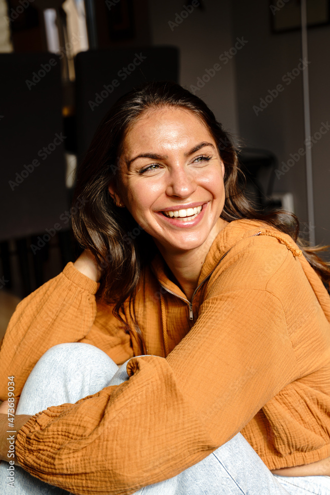 Positive woman portrait Positive woman portrait