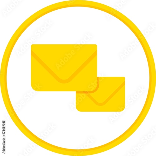 communications Flat Circle Vector Icon Design