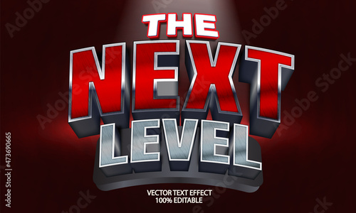 the next level vector text effect
