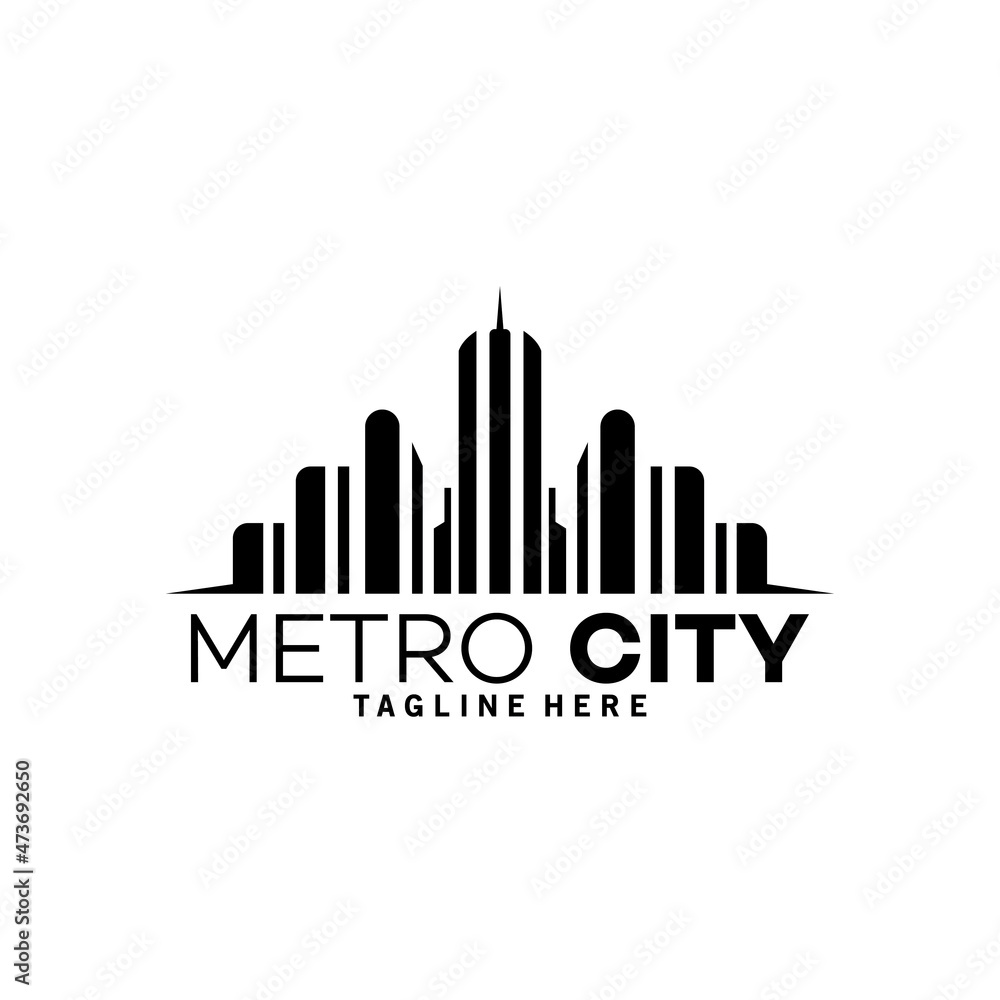 Obraz premium city logo company