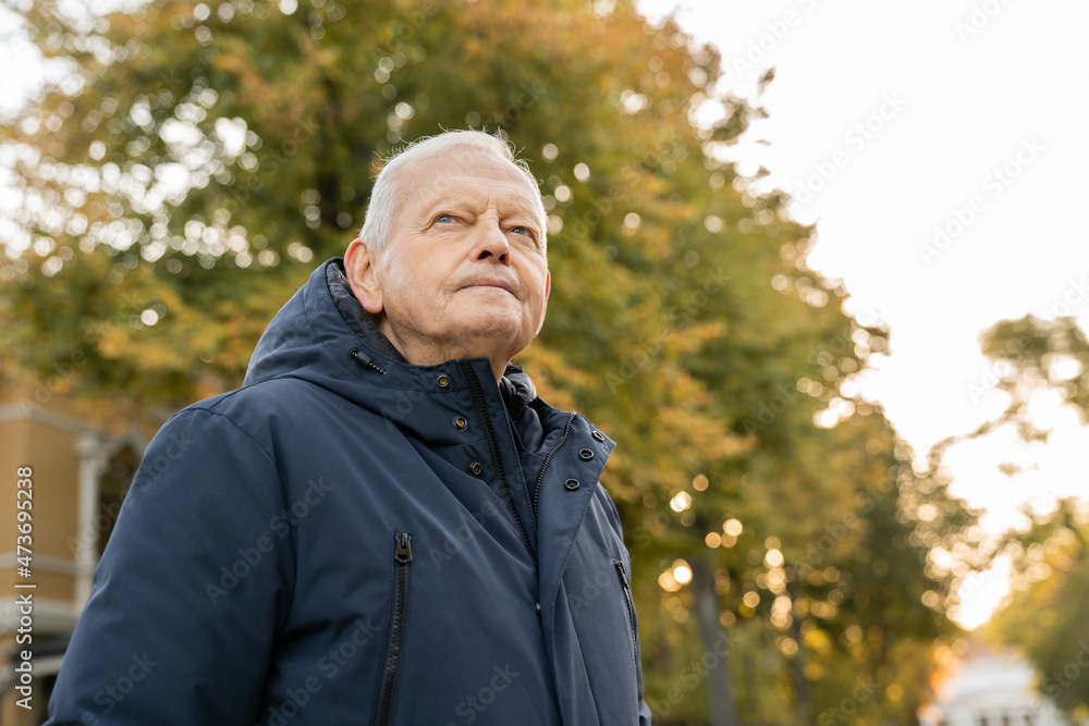Pensioner Portrait In The Park Pensioner Portrait In The Park