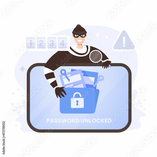 Cybercrimes access data from weak passwords