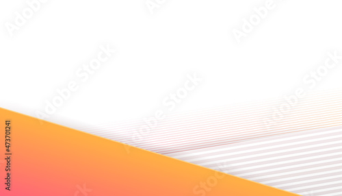 Modern simple orange white abstract presentation background. Vector illustration design for presentation, banner, cover, web, flyer, card, poster, wallpaper, texture, slide, magazine, and powerpoint.