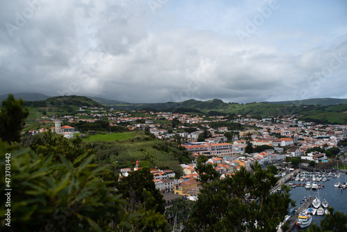 Portugal, Azores, Faial Island view from Monte Queimado photo