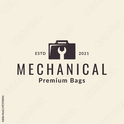 box with pliers services logo symbol icon vector graphic design illustration idea creative