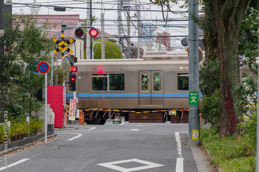 Obraz premium 浜田山の街の風景 浜田山、杉並区、東京、日本