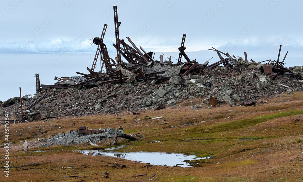 Arctic environment damage, Svalbard pollution & glacier Arctic environment damage, Svalbard pollution & glacier