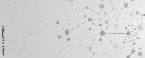 Neural network concept. Connected cells with links. High technology process. Abstract background