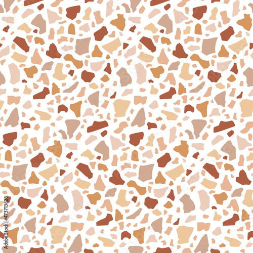 Awesome Modern Terrazzo Vector Seamless Pattern Design