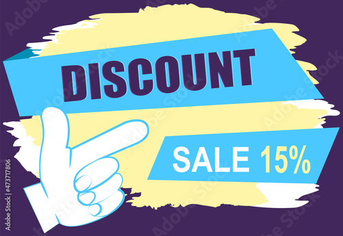 Big sale banner best price. Hot sale and discount. Special offer text and hand. New arrival, big sale and special offer. Black friday up to. Big discount with human hand pointing to advertising phrase