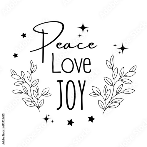 peace love joy ornaments