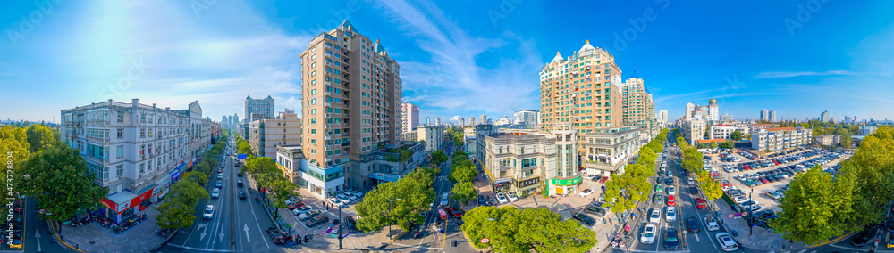 Obraz premium Urban environment of South Street, Nantong City, Jiangsu province