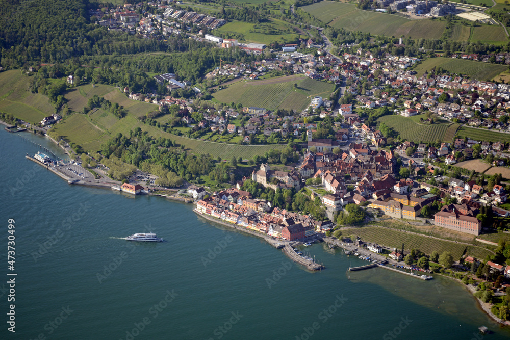 Luftbild Meersburg am Bodensee